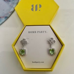 Brand New Bomb Party Champagne Sparkle earrings